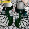 Custom Number Love And Basketball Green Crocs.jpg