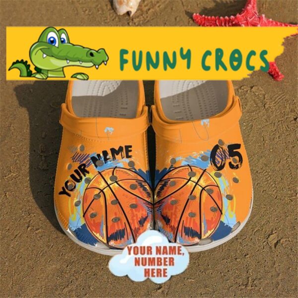 Custom Number Orange Basketball Crocs 1.jpg