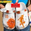 Custom Number Player Basketball Orange Crocs 1.jpg