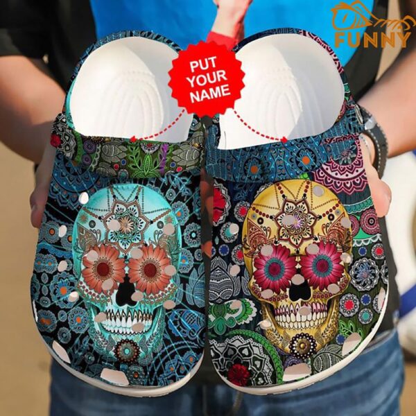 Custom Sugar Skull Crocs Shoes.jpg