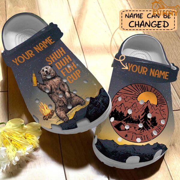 Customized Bear Crocs I Hate People 2.jpg