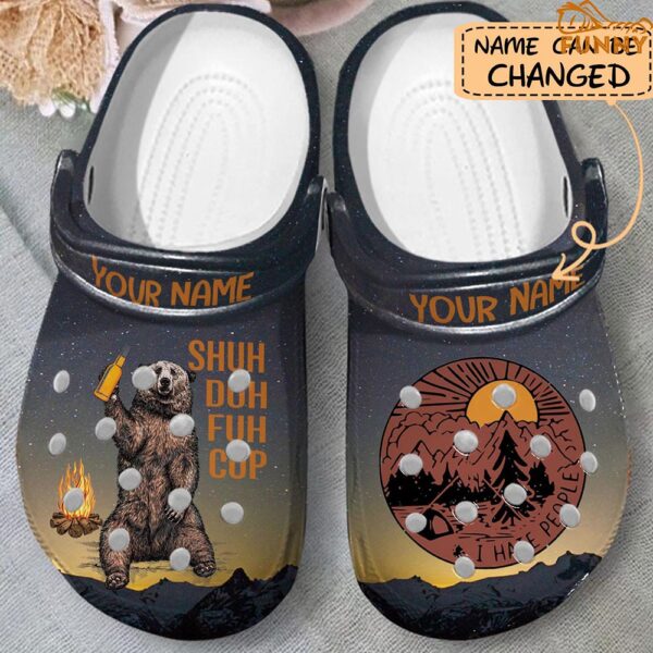 Customized Bear Crocs I Hate People 3.jpg