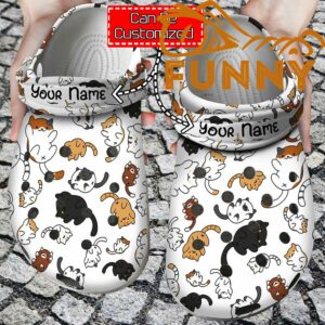 Customized Cat Pattern Crocs Classic Clog Gift For Cat Lovers 1.jpg