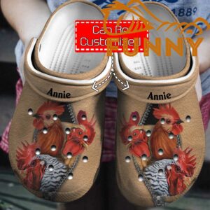 Customized Chicken On Zipper Crocs Classic Clog 1.jpg