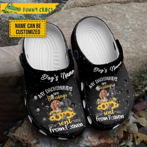 Customized Couple Dachshund Crocs Slippers 1.jpg