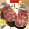 Customized Cute Sloth Pattern Red Crocs Classic Clog.jpg