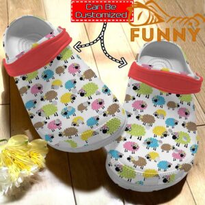 Customized Farmer Lovely Sheeps Pattern Crocs Classic Clog 4.jpg