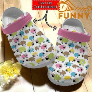 Customized Farmer Lovely Sheeps Pattern Crocs Classic Clog 6.jpg