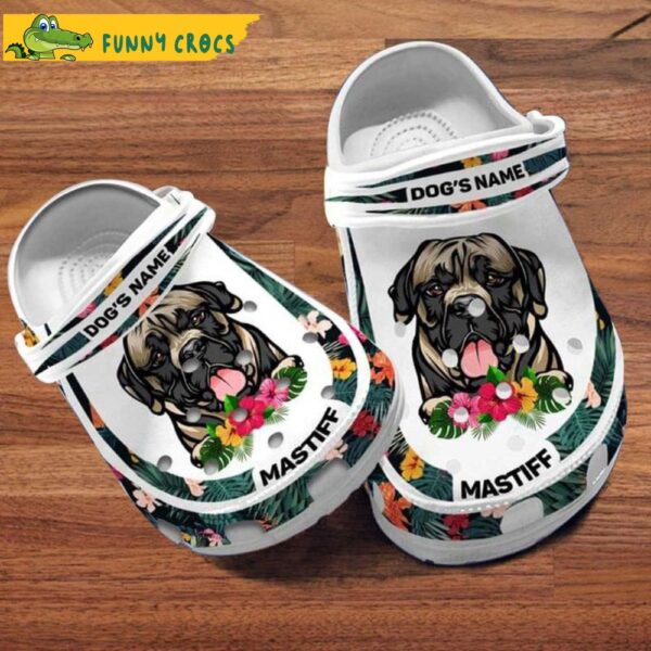 Customized Mastiff Dog Hibiscus Crocs.jpg