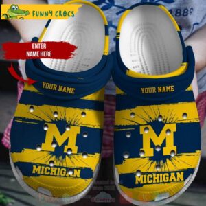 Customized Michigan Wolverines Football Ncaa Crocs.jpg