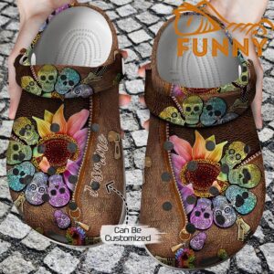 Customized Skull Sunflower Crocs 1.jpg