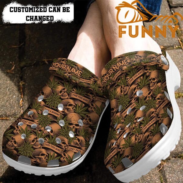 Customized Vintage Canabis Skull Crocs 2.jpg