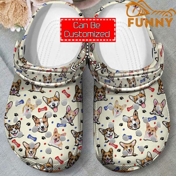 Customized Welsh Corgi Pattern Crocs Classic Clog 1.jpg