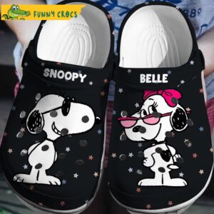 Cute Belle And Snoopy Crocs Clog Shoes.jpg