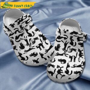 Cute Black Cat Pattern Crocs.jpg