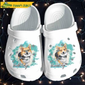 Cute Corgi Dog Art Funny Crocs.jpg