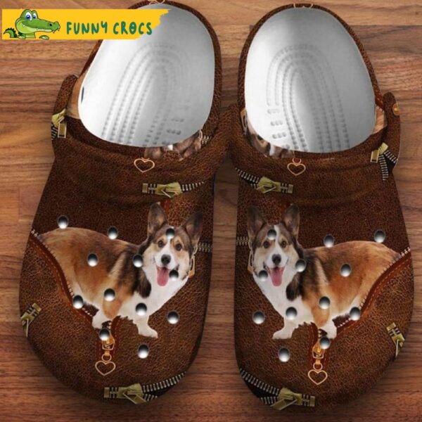 Cute Corgi Leather Dog Crocs.jpg