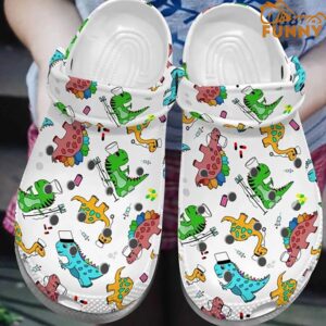 Cute Dinosaur Nurse Pattern Crocs 1.jpg