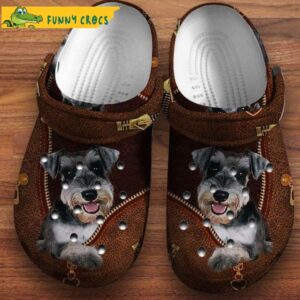 Cute Schnauzer Leather Dog Crocs.jpg