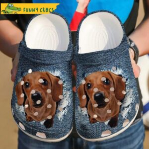 Dachshund Cute Face Dog Crocs.jpg