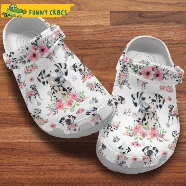 Dalmatian Puppy Floral International Dog Crocs.jpg