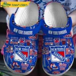 Dark Blue New York Ranges NHL Crocs Slipper 1.jpg