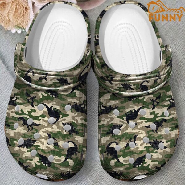 Dinosaur Army Pattern Crocs 2.jpg