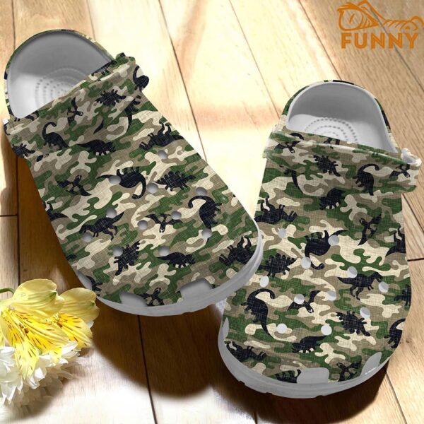 Dinosaur Army Pattern Crocs 3.jpg