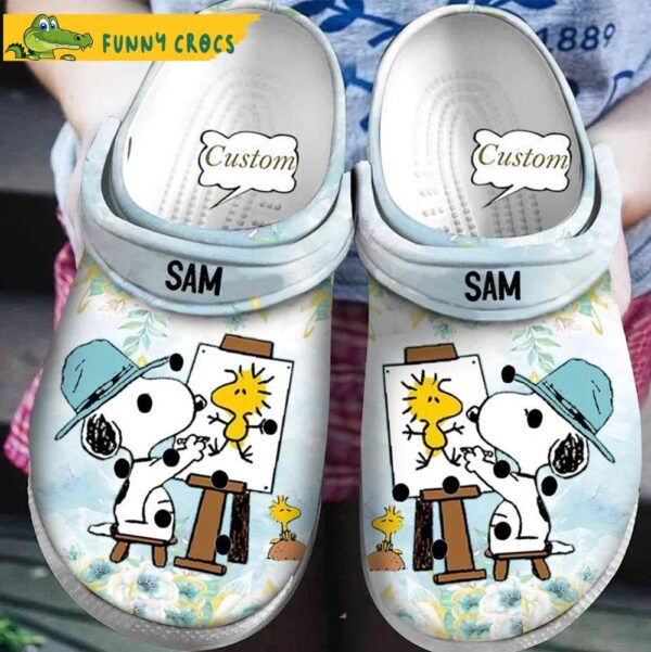 Disney Custom Draw Snoopy Crocs 1.jpg