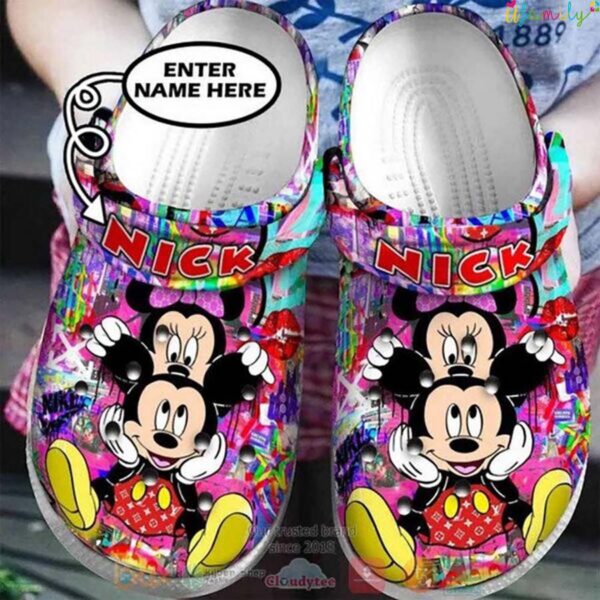 Disney Mickey Minnie Color Custom Name Crocs.jpg