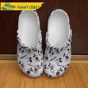 Disney Mickey Mouse White Crocs Clog Shoes 1.jpg