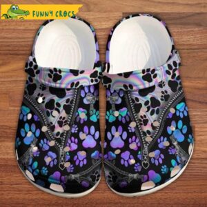 Dog Paw Hologram Cute Crocs.jpg