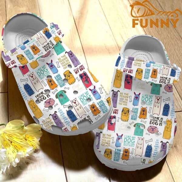 Dog Sayings Pattern Crocs Classic Clog 2.jpg