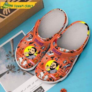 Drake Rapper Music Orange Crocs Clog Shoes 1.jpg