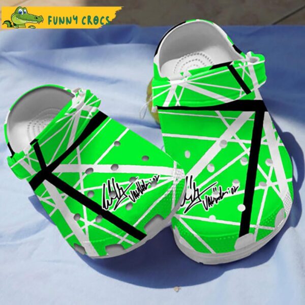 EVH Green Guitar Crocs Clog Shoes 1.jpg