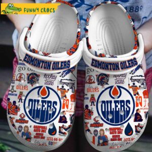 Edmonton Oilers NHL White Crocs Clog Shoes 1.jpg