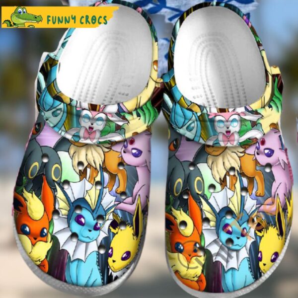 Eevee Collab Pokemon Sku30 Crocs Clog Shoes 1.jpg