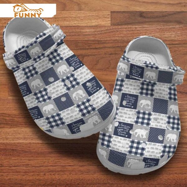 Elephants Checkered Pattern Crocs.jpg