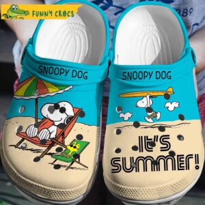 Enjoy Summer Time Snoopy Dog Peanuts Crocs Clog Shoes.jpg