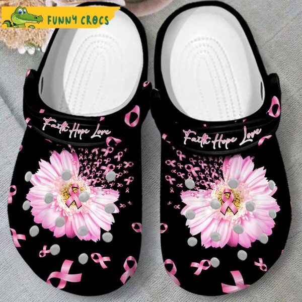 Faith Hope Love Breast Cancer Crocs Slippers 3.jpg