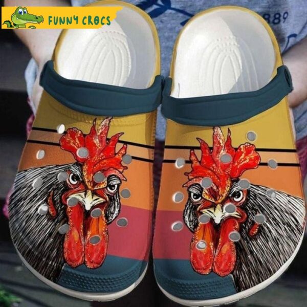 Farmhouse Rooster Chicken Crocs Clog Shoes 1.jpg