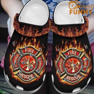 Firefighter American Flag Crocs Clog Shoes.jpg