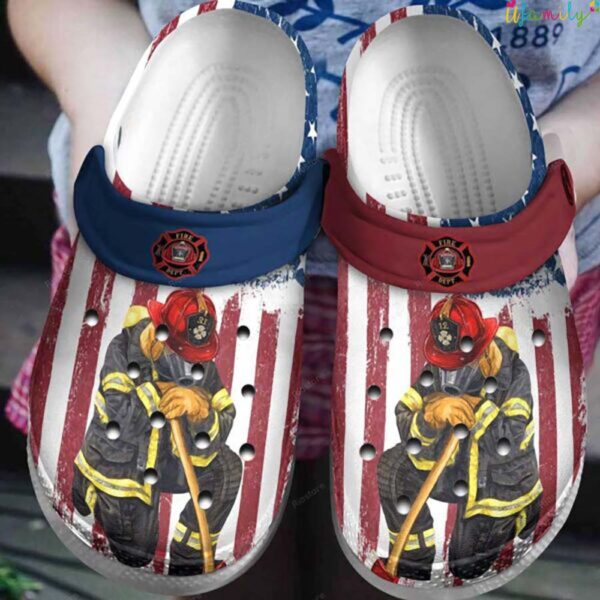 Firefighter Fire Dept USA Flag Crocs.jpg