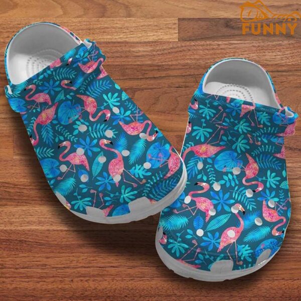 Flamingo Blue Tropical Summer Crocs 1.jpg