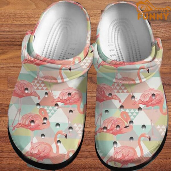 Flamingo Geometric Pattern Crocs 1.jpg