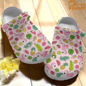 Flamingo Summer Fruits Pink Crocs 1.jpg