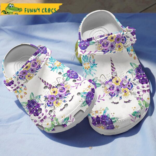 Flower Purple Unicorn Crocs 1.jpg