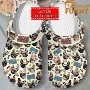 French Bulldog Pattern Crocs Classic Clog 1.jpg