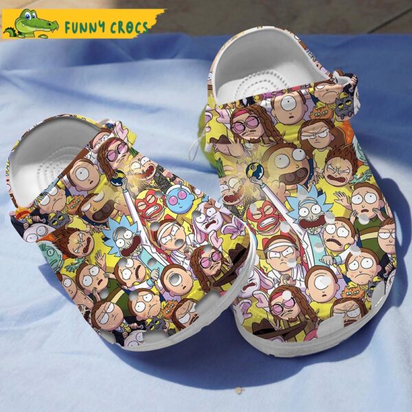 Full Characters Rick And Morty Crocs Slippers 1.jpg