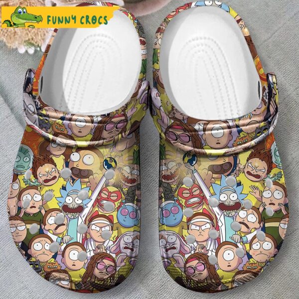 Full Characters Rick And Morty Crocs Slippers 2.jpg